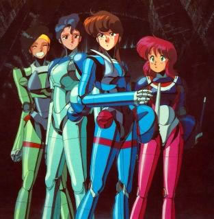 von Links nach Rechts Lina, Sylia, Priss, Nene
