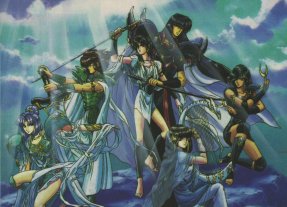 Die sechs Sterne - Ashura O, Karura O, Kendappa O, Soma, Yasha O, Ryu O