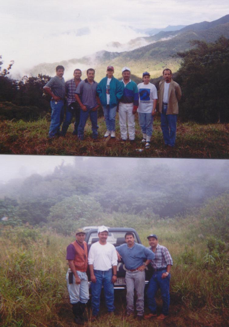 Mis amigos - todos - en el Parque Nacional Fortuna -