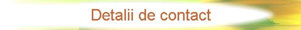 Detalii de contact