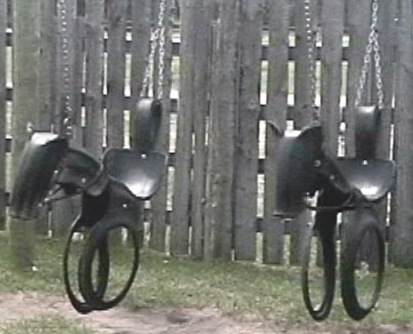 Tire Horse Swings made from recycled tires order your horse swing online
