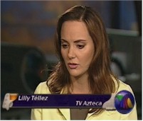 Lilly T�llez dando las primeras declaraciones sobre su atentando en Hechos con Javier Alatorre
