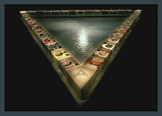 The Dinner Party by Judy Chicago - overview