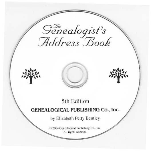 Genealogist's Address Bk 5th Ed CD