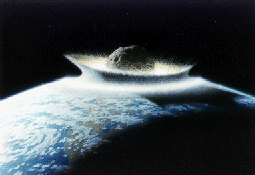 Earth hit by asteroid