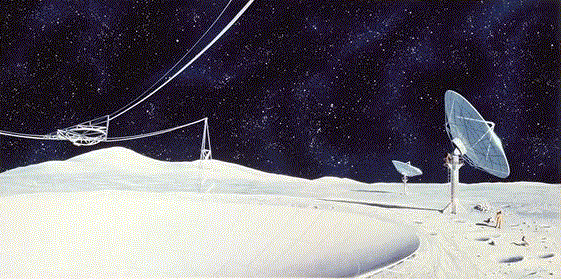 A radar station on the Moon