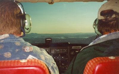 in flight