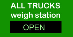 weigh station sign