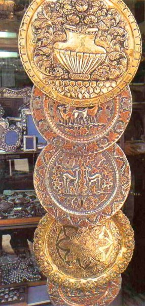 silver decorative plates