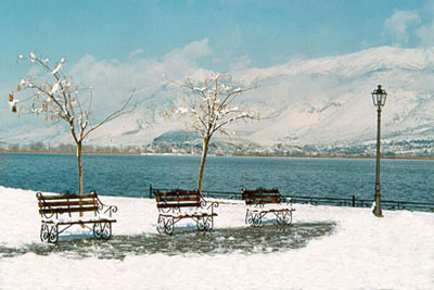 winder in molos with a view to Mitsikeli