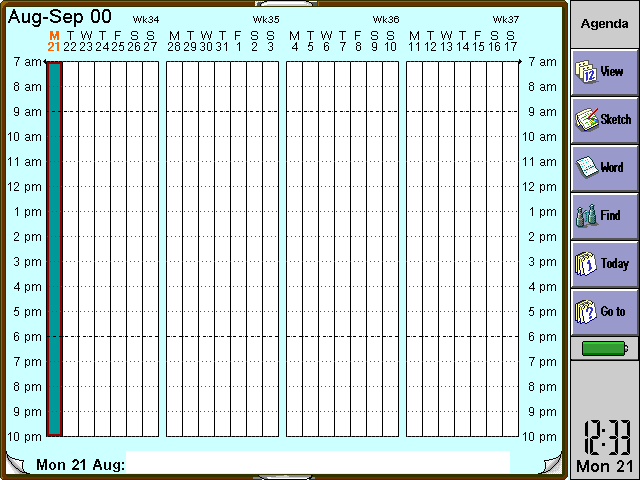 Agenda day view