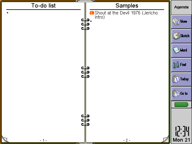 Agenda day view