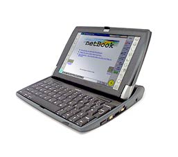The Psion netBook, open