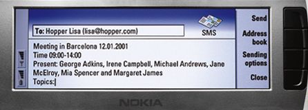 Messaging application- SMS screenshot