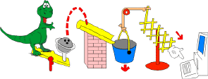 Dinosaur with invention