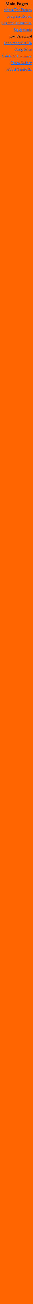 Text Box: Main PagesAbout The ProjectProgress ReportOrgnzatnl StructureEquipmentsKey PersonnelLaboratory Set UpCamp SitesSafety & EnvrnmntPhoto GalleryAbout Gambella