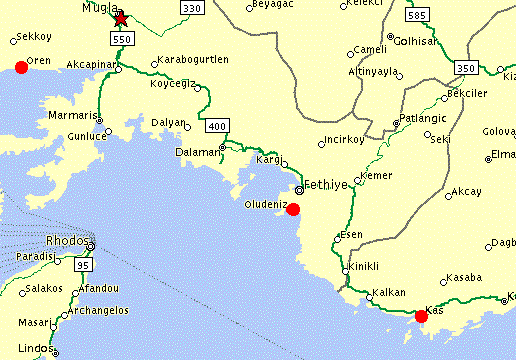 MUGLA MAP