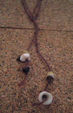 Brown Waxed String Necklaces
