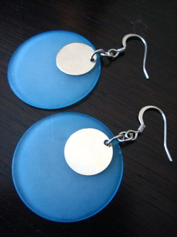 Earrings made by Erika Backberg of Tea Tree Designs