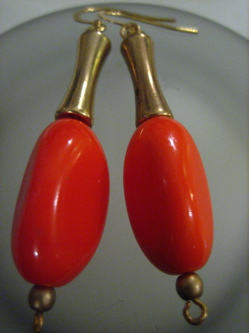 Earrings made by Erika Backberg of Tea Tree Designs