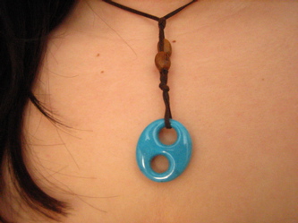 Brown Wax&Knot Necklace