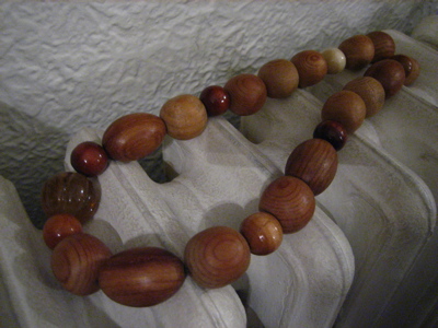 Spring 2007 Large Wooden bead Necklace made by Erika Backberg, Tea Tree Designs