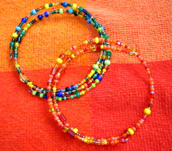 Multi-colored Tri-Bangle Bracelets