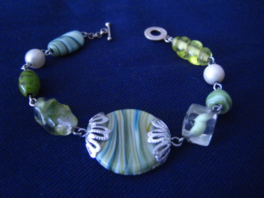 VIntage Green Bracelet by Erika Backberg of EB Design