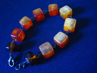 Vintage Orange Bracelet by Erika Backberg of EB Design
