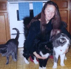 Kim and her Kitties
