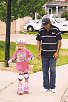 Katy skating with Daddy