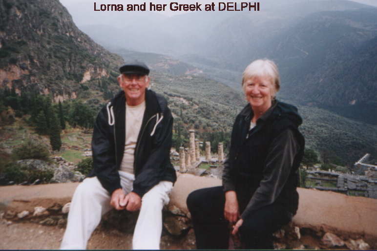 LORNAANDHERGREEK.JPG (319146 bytes)
