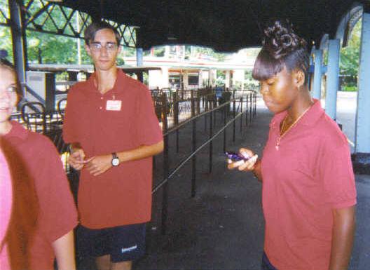 Katrice checking her phone. Brian watchin' me take pictures and Amanda watching Katrice