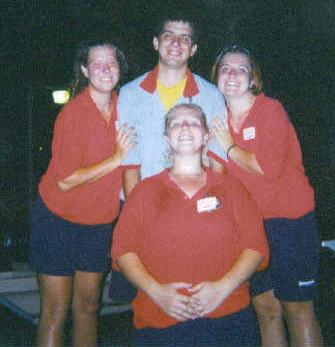 We love you Ricky, oh yes we do! We love you Ricky, oh this is true! Emily, Erica, and Amanda surround Rick with love!