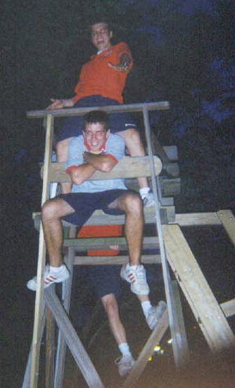 That's John on top of Rick and Andrew trying to get away! (He's the legs)...ACTION IN BUG! ACTION IN BUG!