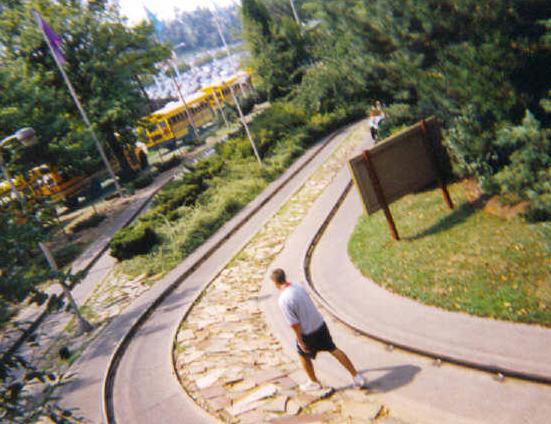 View from the "bug" field chair of Rick walking to the "people" field chair. Fun names for these fun places, huh?