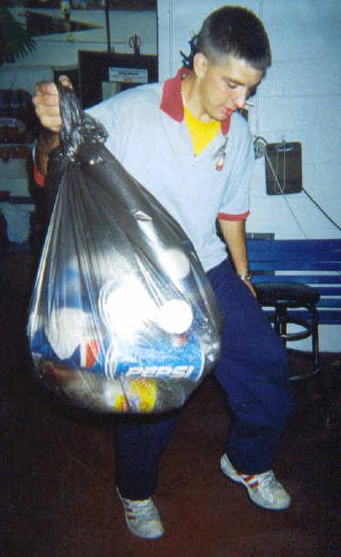 Rick doing the dirty work of taking out the trash