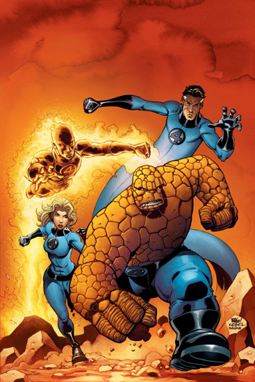 The Fantastic Four. Art by Jack Kirby.