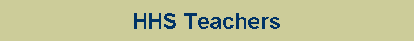 HHS Teachers