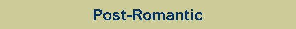 Post-Romantic