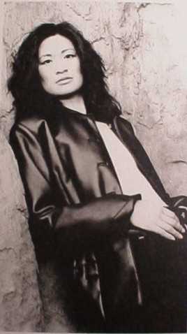 In leather