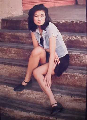 on the steps