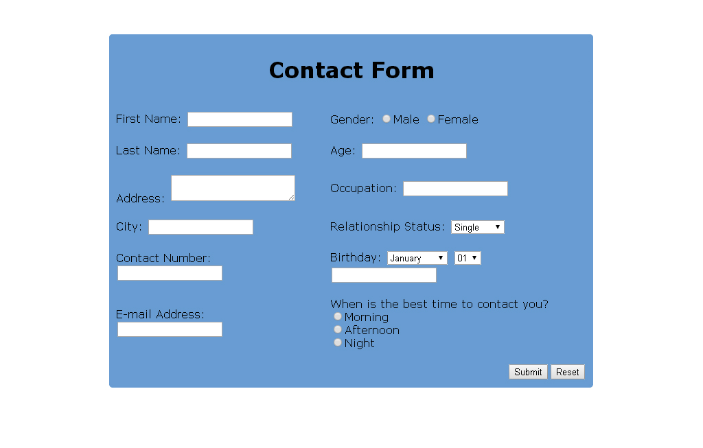 contact