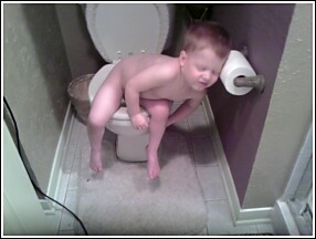 alec fell asleep while using the potty