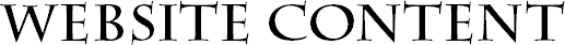 website content