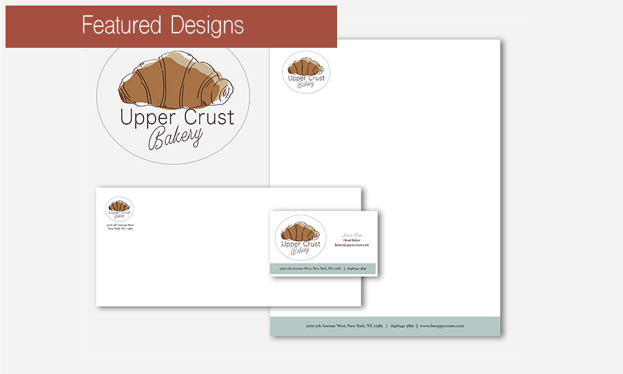 Upper Crust Bakery stationary