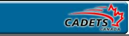 Image: Logo des cadets du Canada avec couleur de fond
