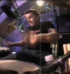 hahaha... He's great to watch when he's playin' the drums!