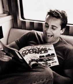lookin' thoroughly "excoited" to be reading about one of his passions