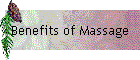 Benefits of Massage